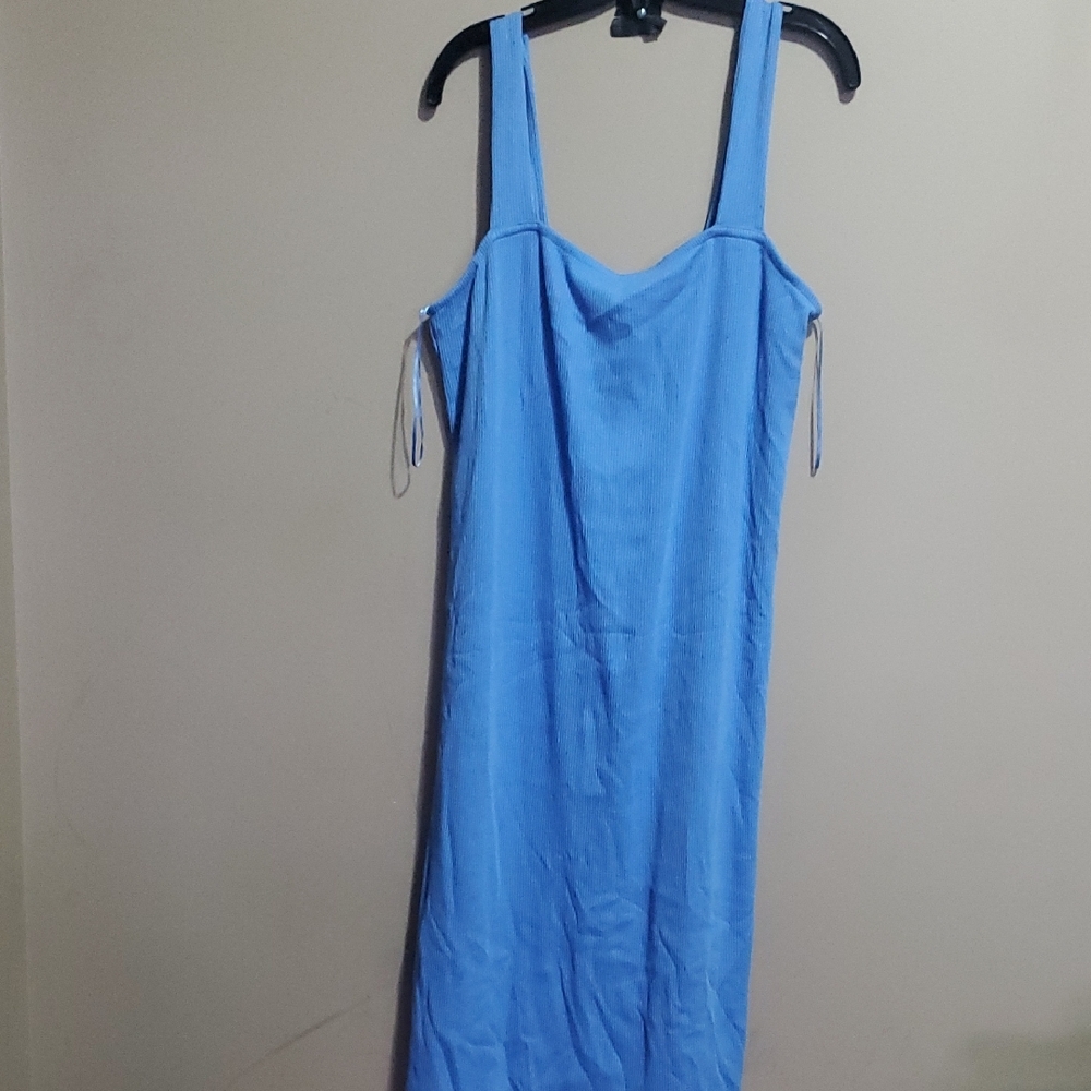 Old Navy Light Blue Ribbed Dress Size 2X